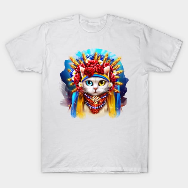 ukraine cat T-Shirt by Marysha_art